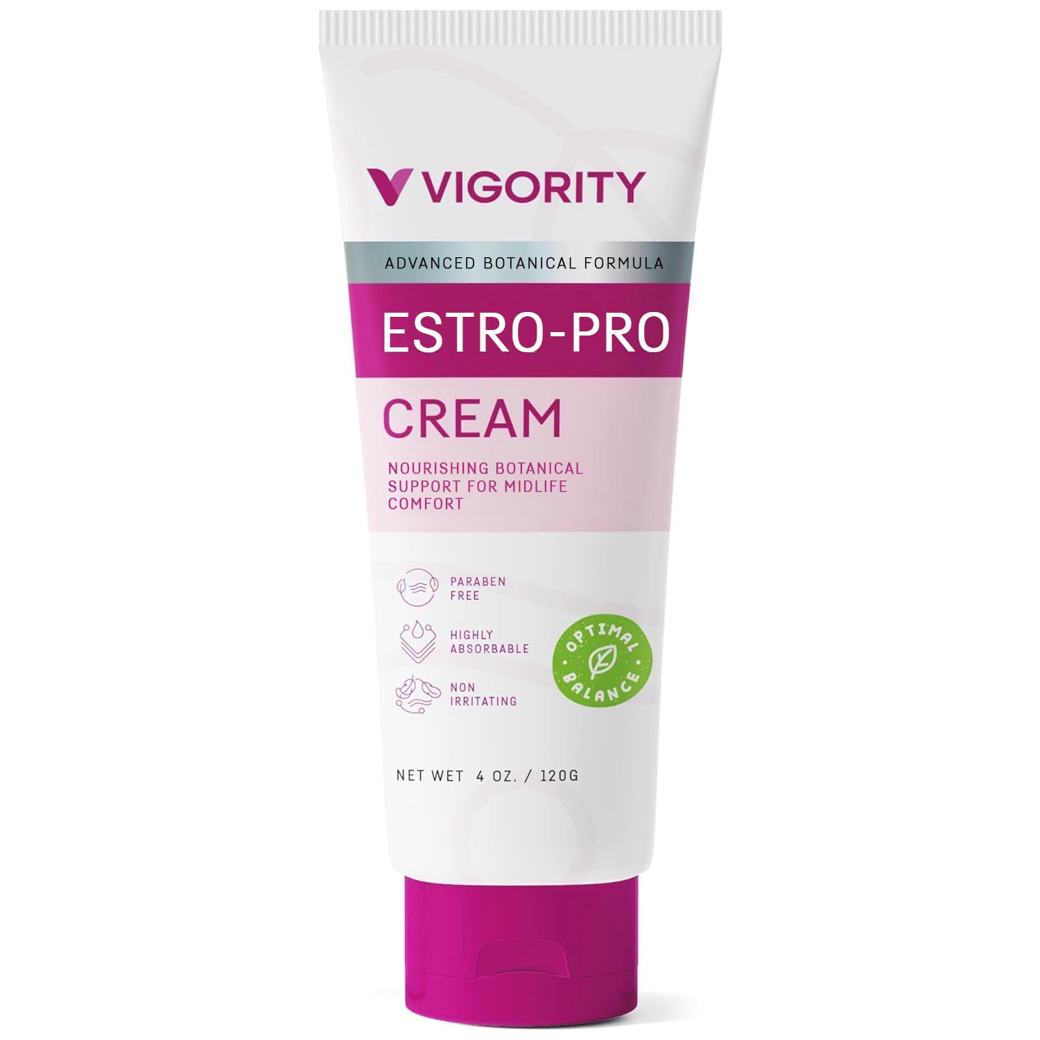 Vigority Phyto-Pro Cream jar close-up showing rich, plant-based nourishment for midlife skin.