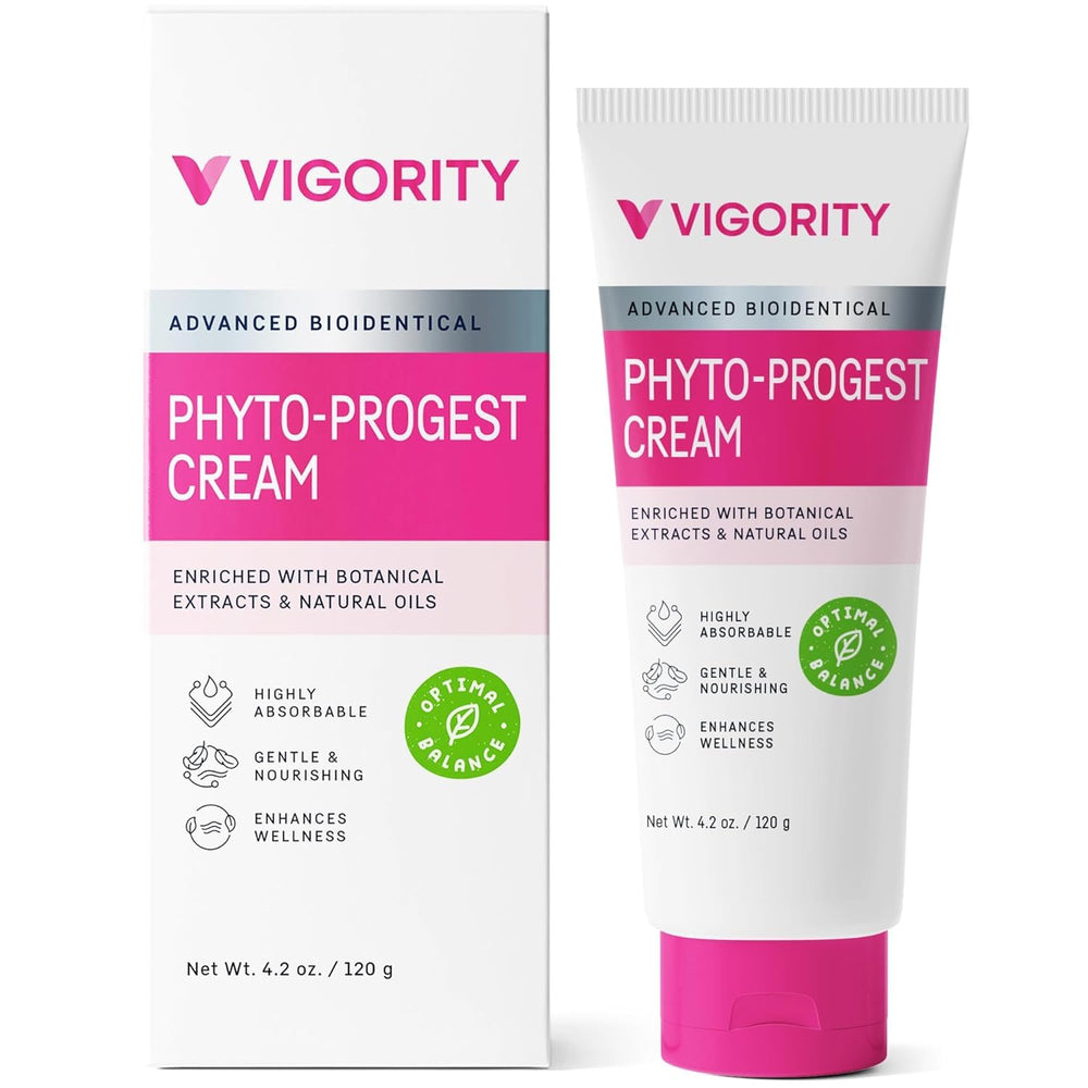 Vigority woman applying Phyto-Pro Cream during routine for daily nourishment.