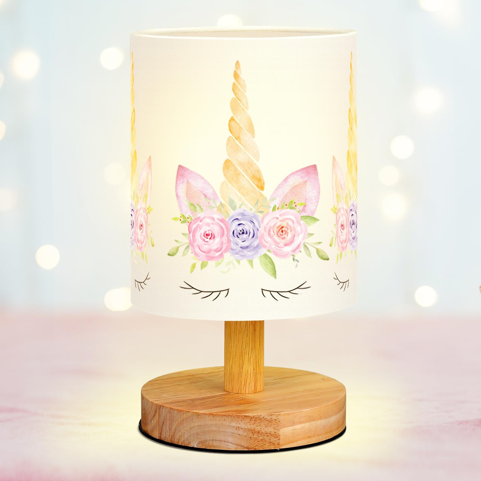 VIHOSE unicorn kids table lamp base offers sturdy iron support for stable bedside lighting