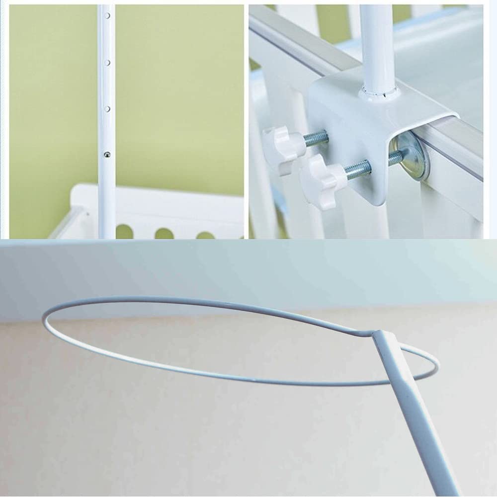 Vilemoon iron crib net bracket provides sturdy, reliable support.