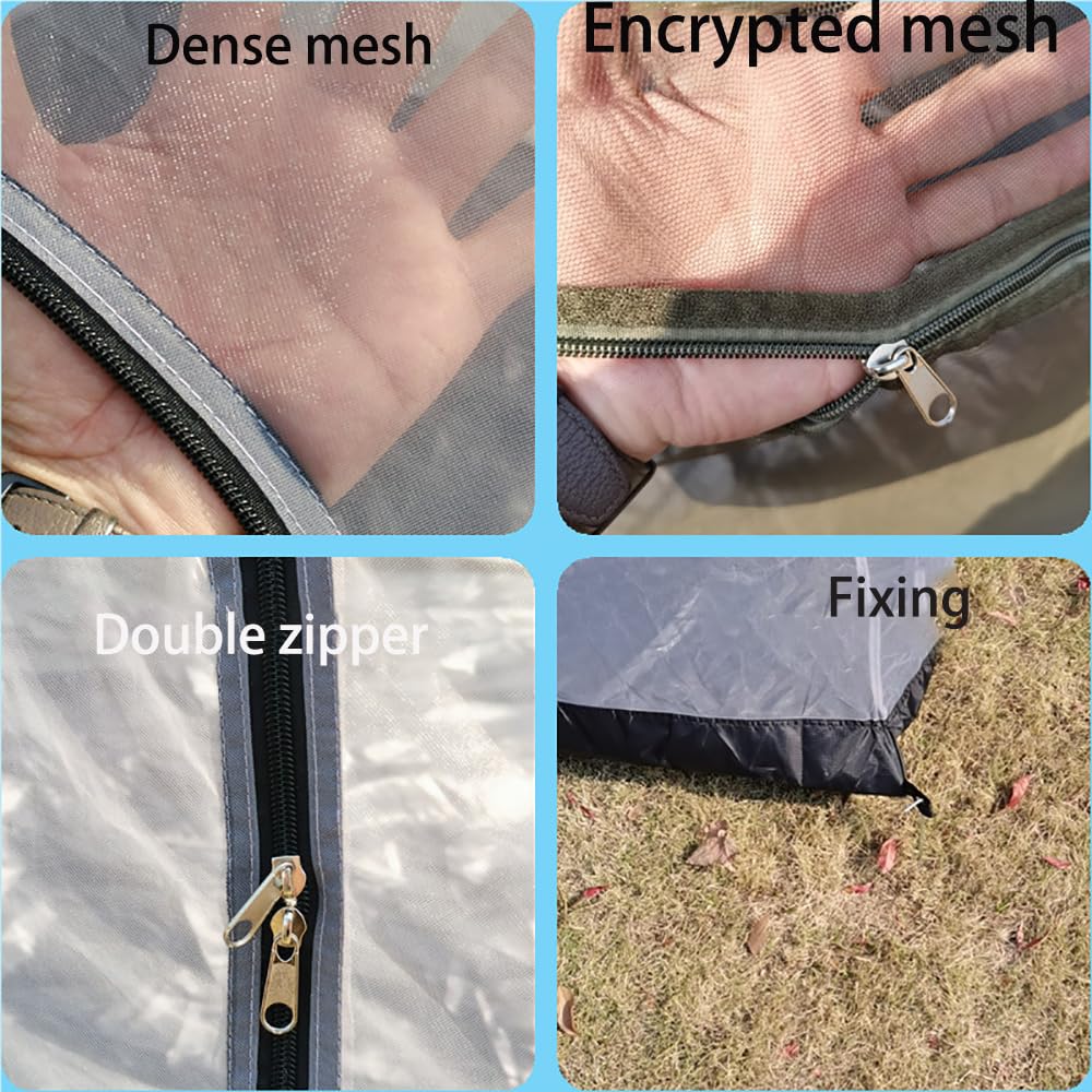 Vilemoon ultralight net weighs 1.7 lbs for easy backpacking