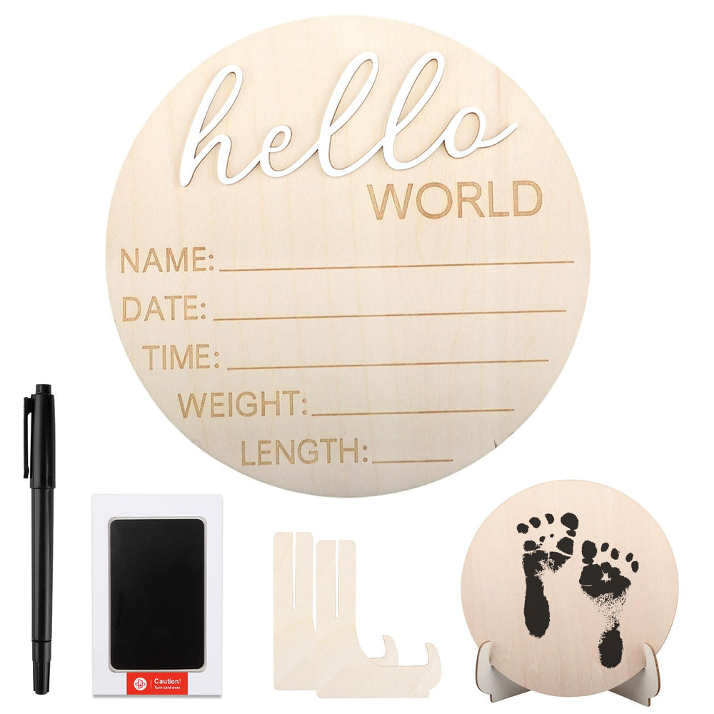 VILPKWMP Hello World Sign Kit ready for newborn photo sessions and display