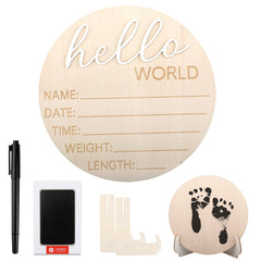VILPKWMP Hello World Sign Kit ready for newborn photo sessions and display