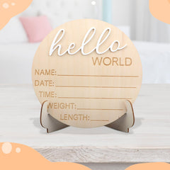 VILPKWMP Wooden board with stand ensures durable, elegant display