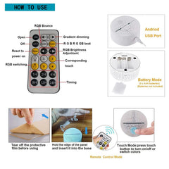 Vinciph Night Light supports USB or battery power for versatile use.