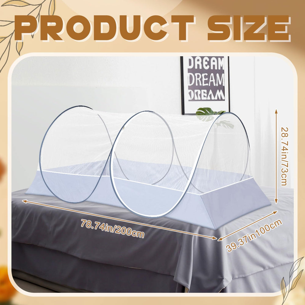Vincreem mosquito net 200x100x73 cm offering generous space