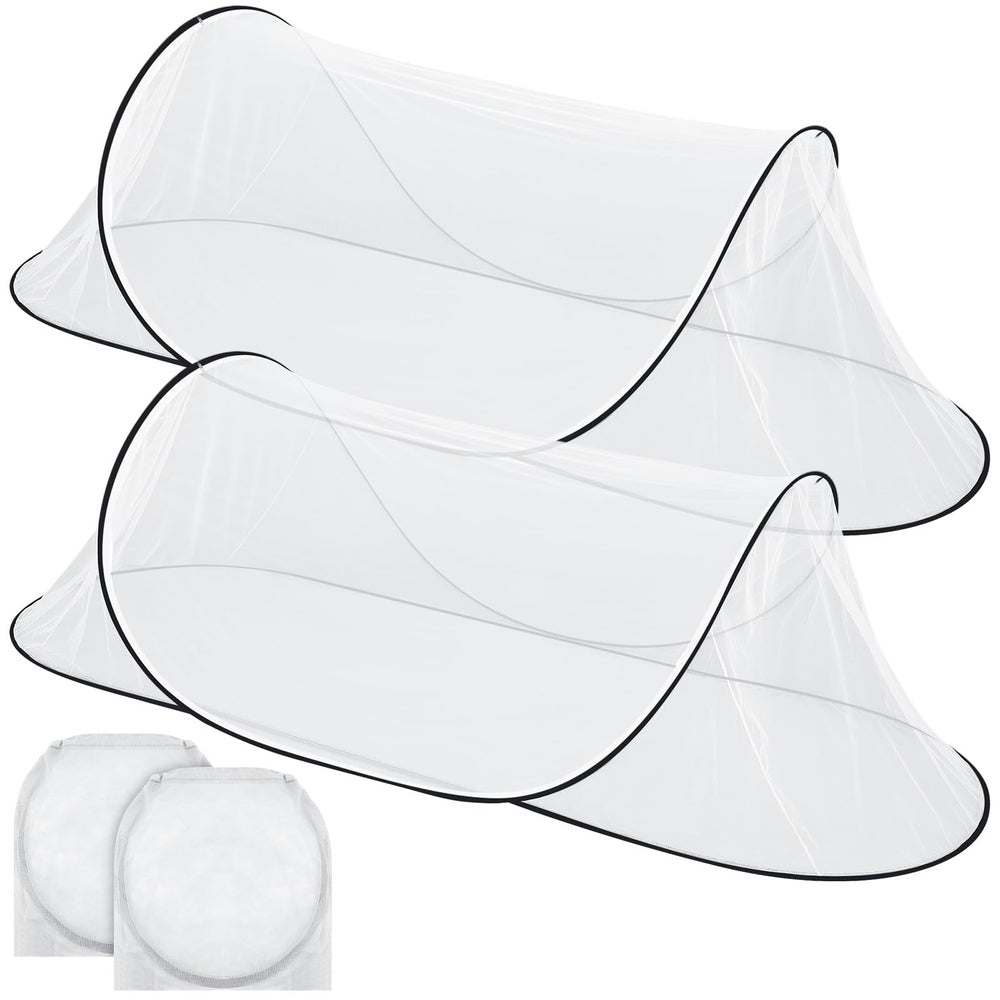 Vincreem two-pcs mosquito net bundle provides backup indoor or outdoor protection.