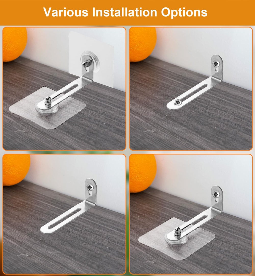 Vinkqiado anti-tip furniture anchors securing a bookshelf scenario