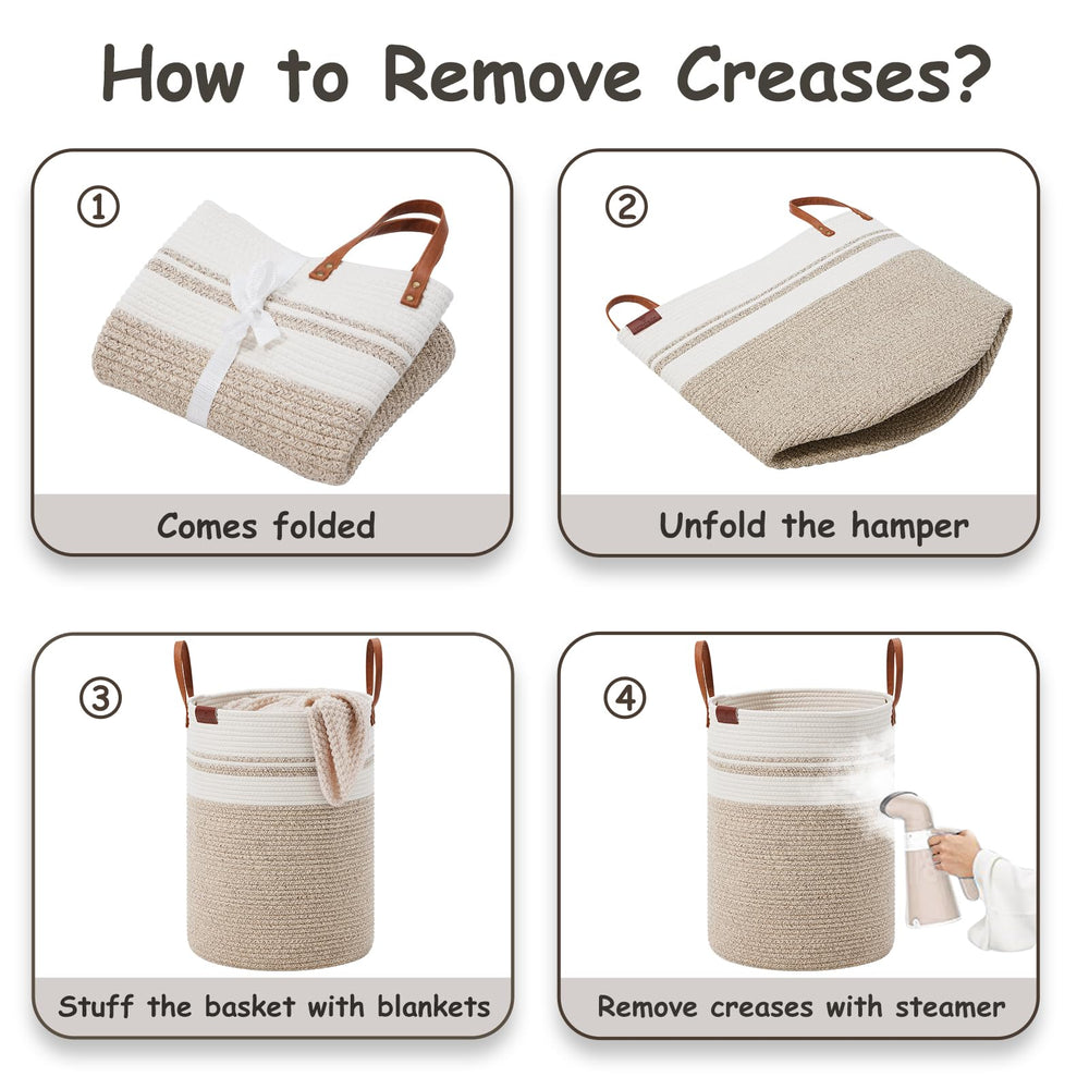 VIPOSCO minimalist decor basket suitable for bathrooms, dorms, or nurseries.