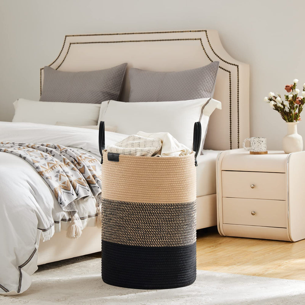 VIPOSCO collapsible laundry basket ships flat and expands for cluttered spaces