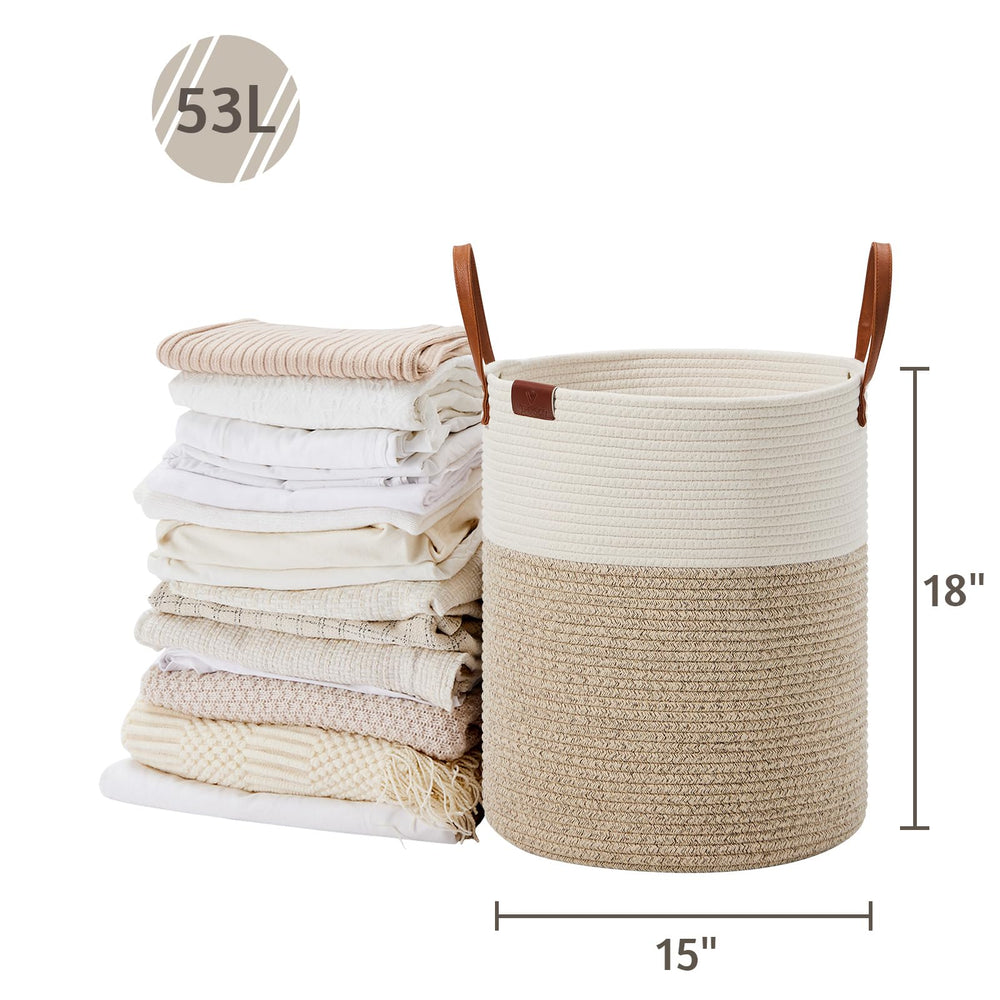 VIPOSCO basket in bathroom with towels for tidy space