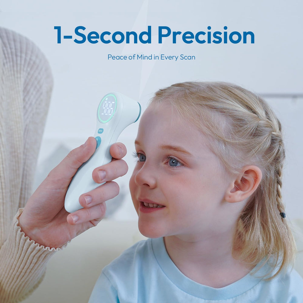 Viproud No-Touch displays room temperature for ambient checks at home.