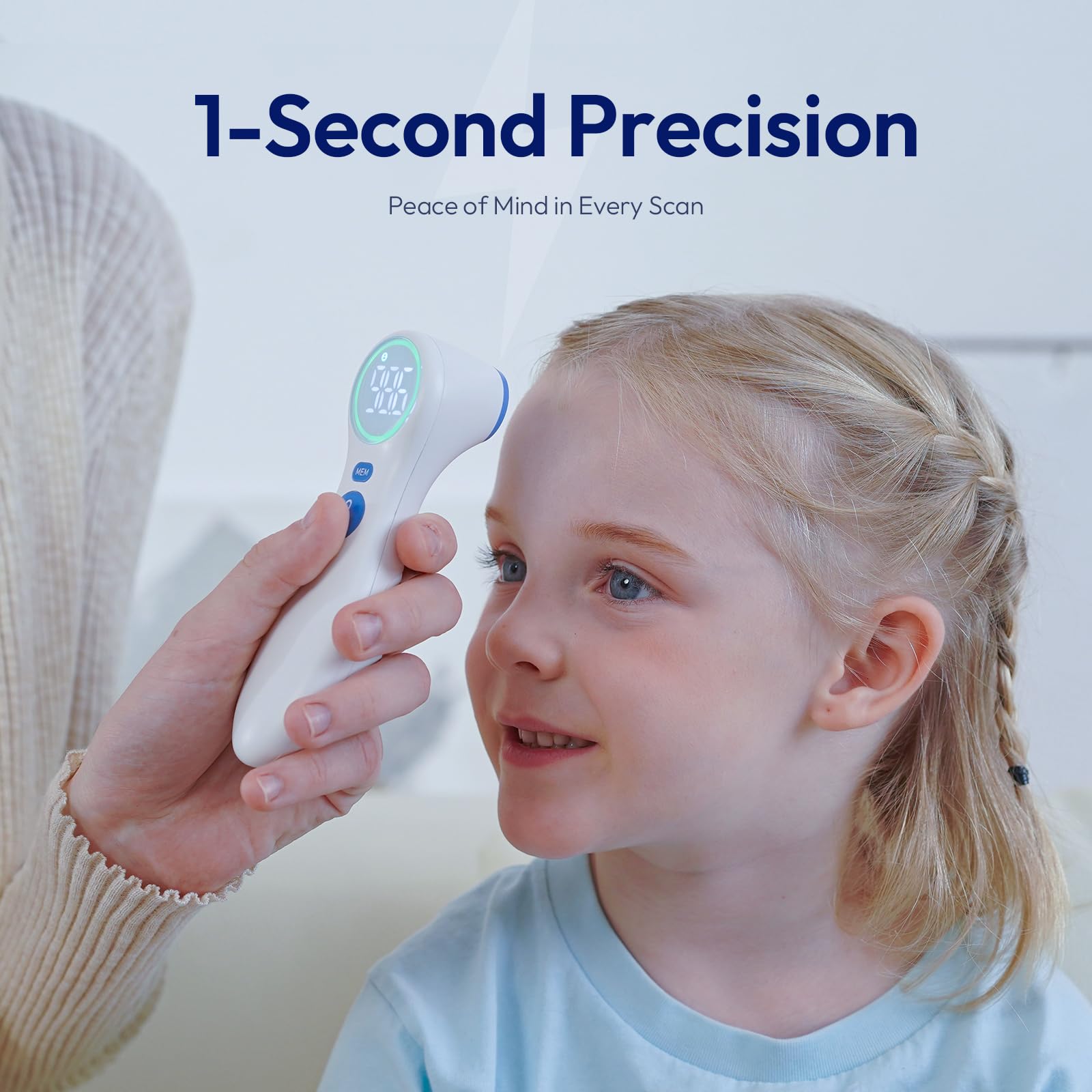 Viproud no-touch thermometer reading room temperature for quick environment checks.