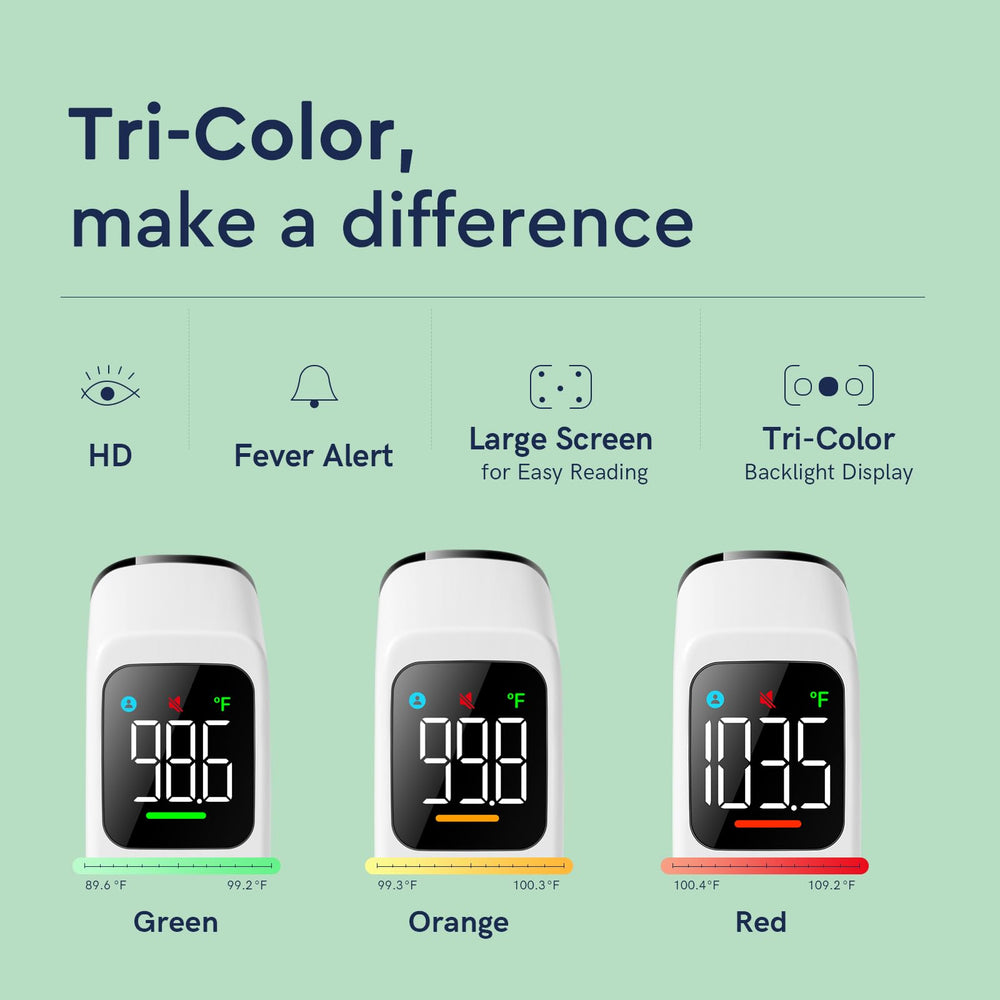 Viproud LED backlit display makes temperatures easy to read in low light.