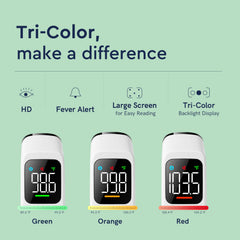Viproud LED backlit display makes temperatures easy to read in low light.