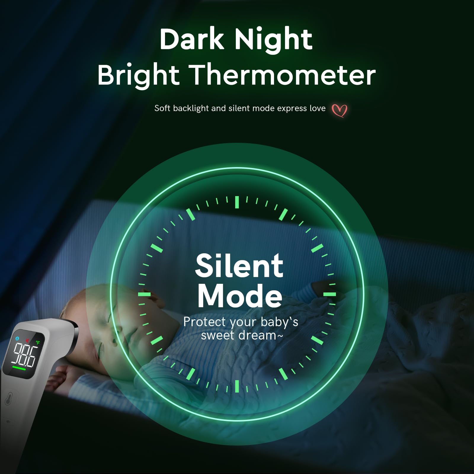 Viproud memory stores 35 readings to track temperature trends.