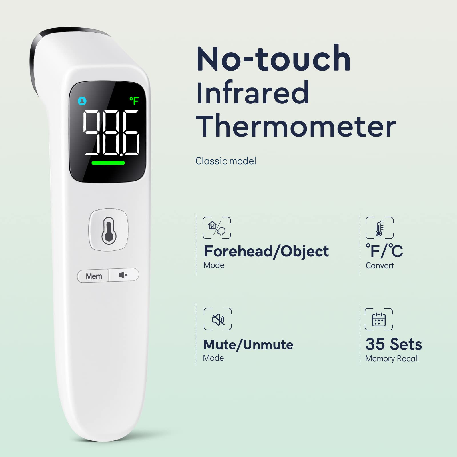 Viproud no-contact design supports sanitary checks for kids and adults.