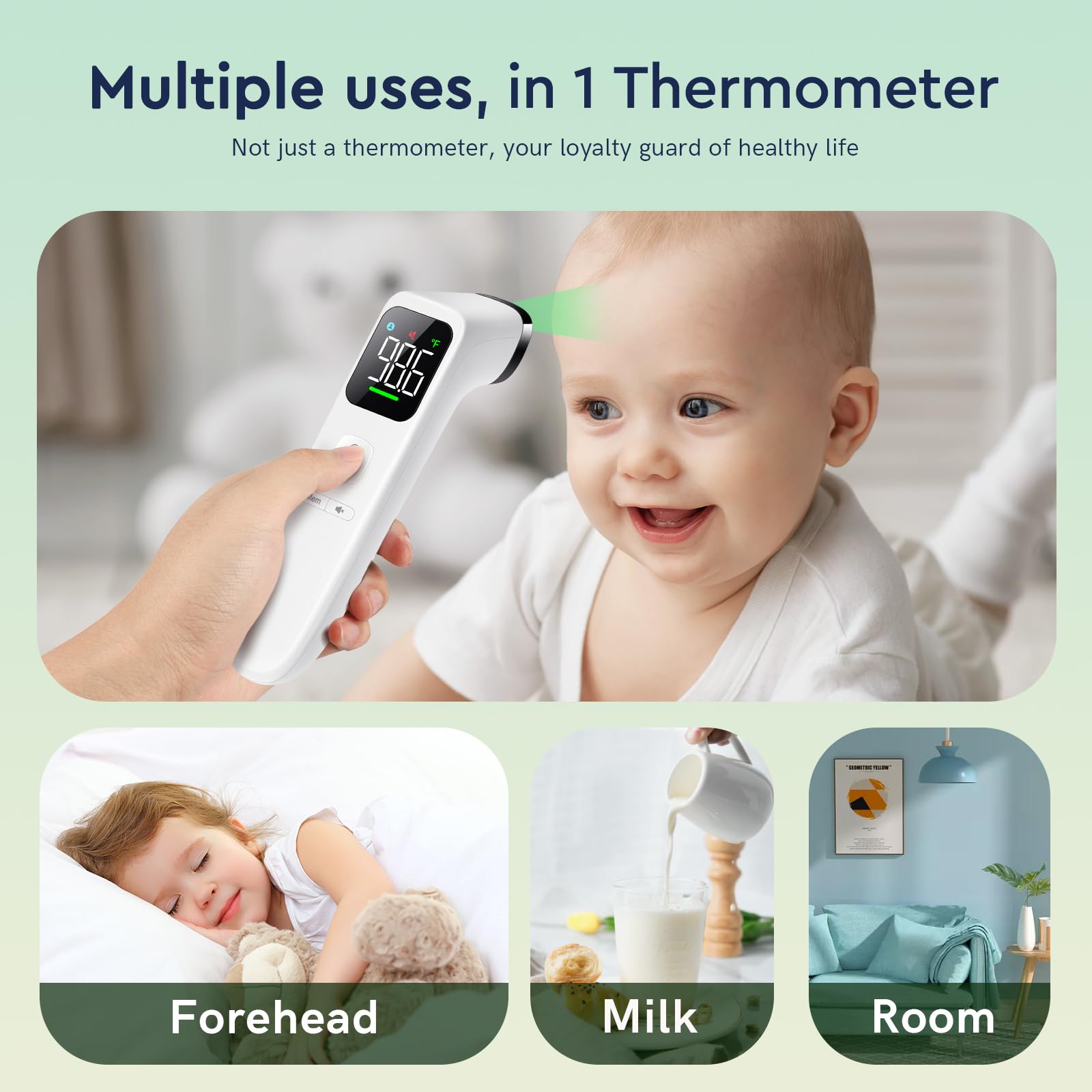 Viproud object mode measures room or surface temperatures accurately.
