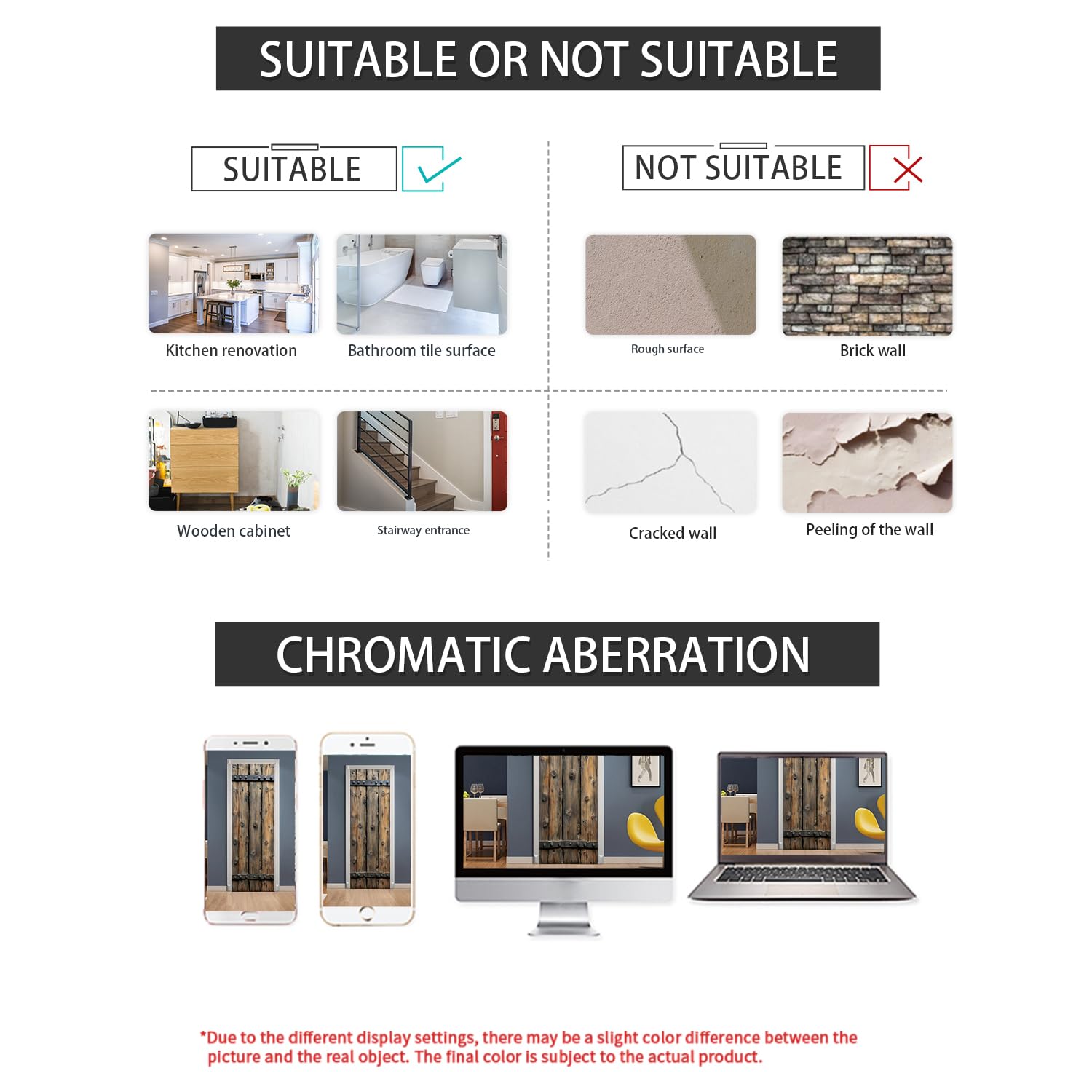 VIRANDA bedroom decor door mural adds instant visual impact