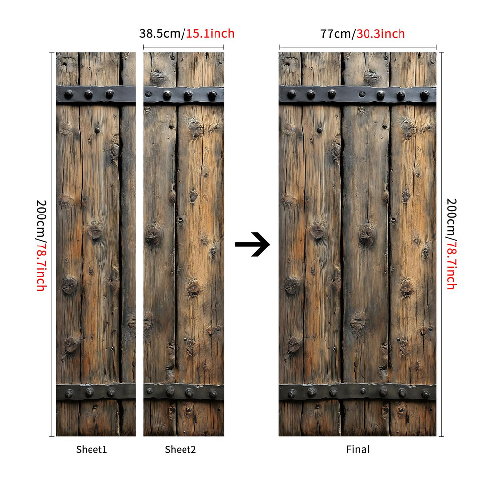 VIRANDA removable door sticker leaves no residue or damage