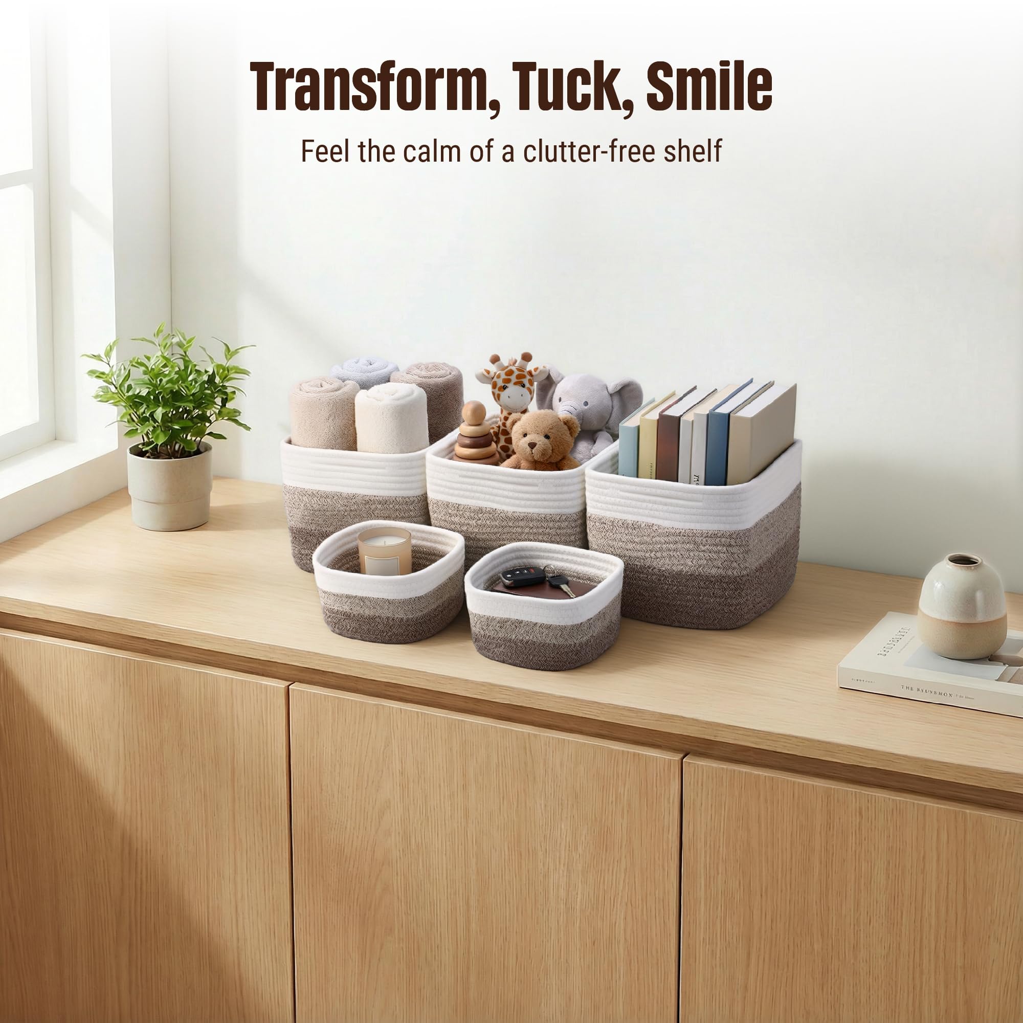 VIRETH HAUS BPA free mini bin for bathroom storage