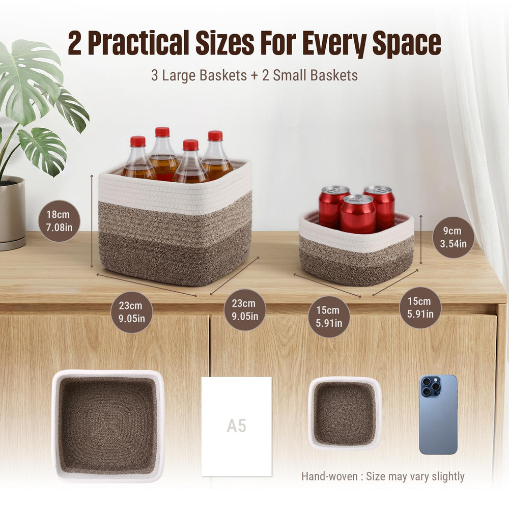 VIRETH HAUS medium bin 32x32x18 cm organized for closet and shelf