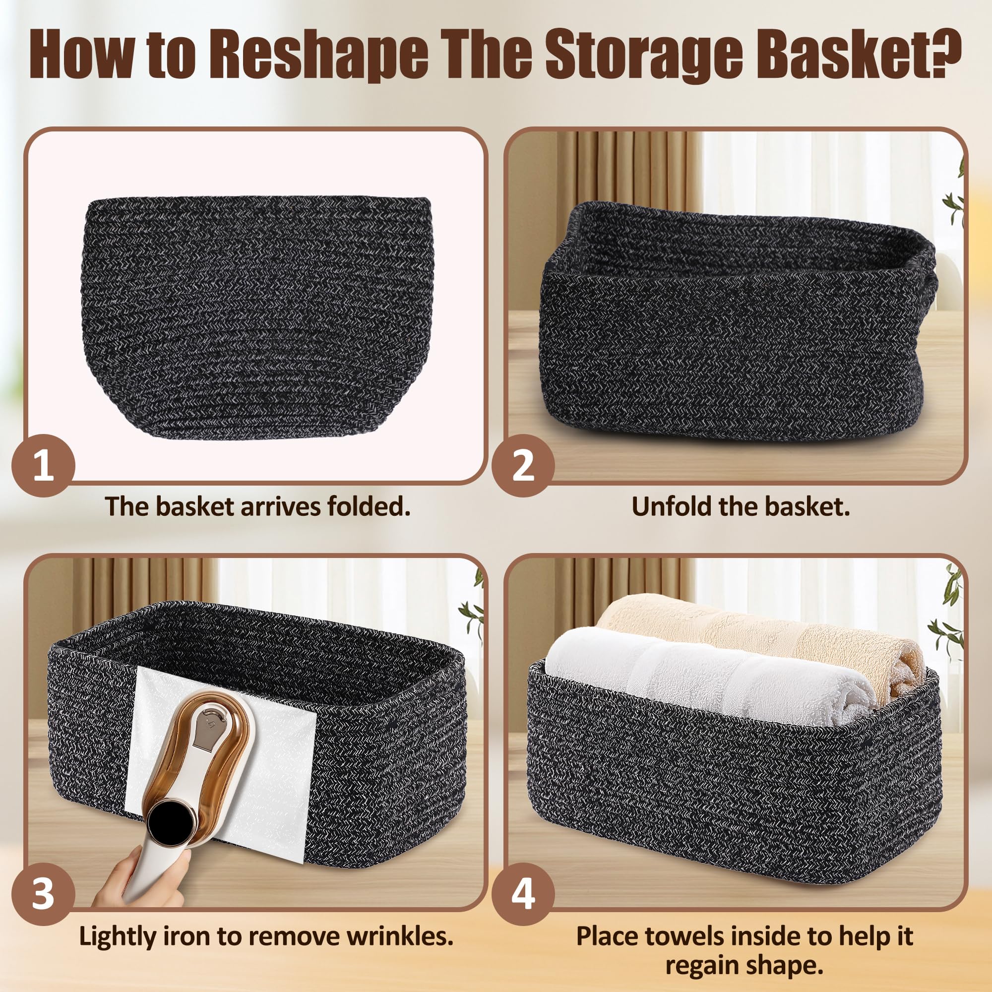 VIRETH HAUS compact bins perfect for bathroom toiletries and essentials.