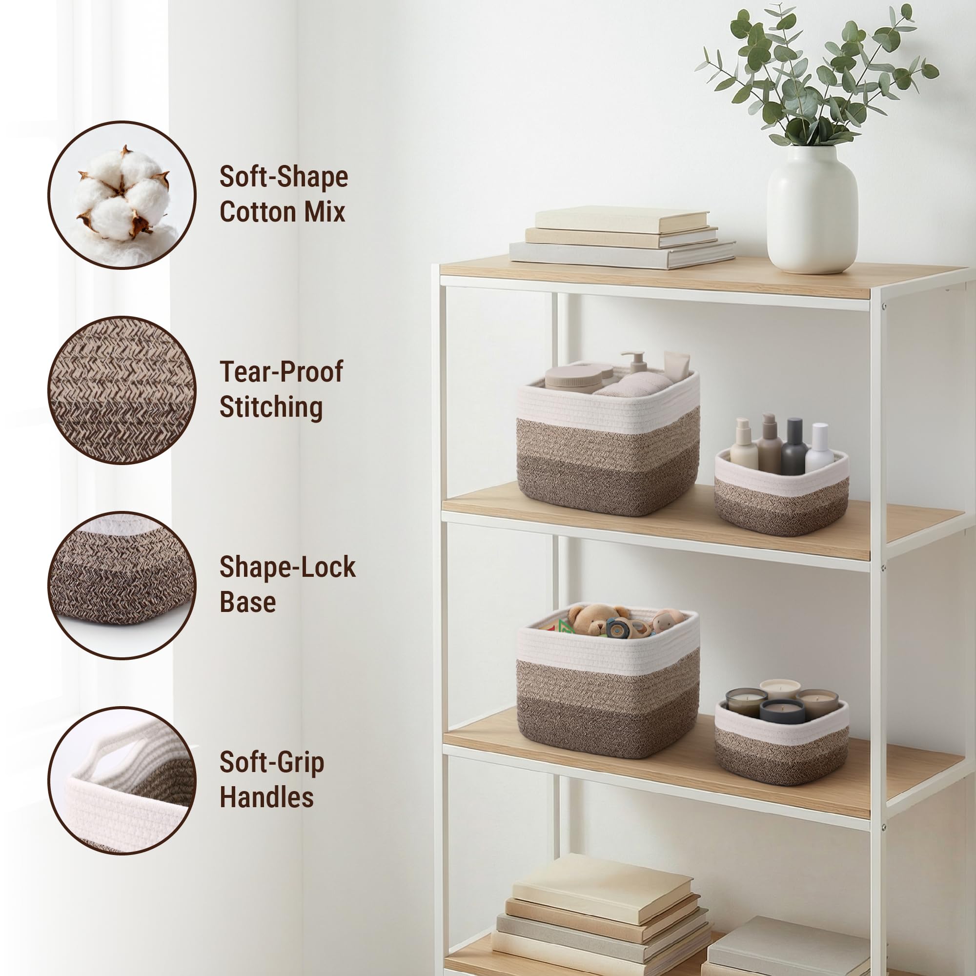 VIRETH HAUS small bin 15x15x9 cm ideal for cosmetics and toys