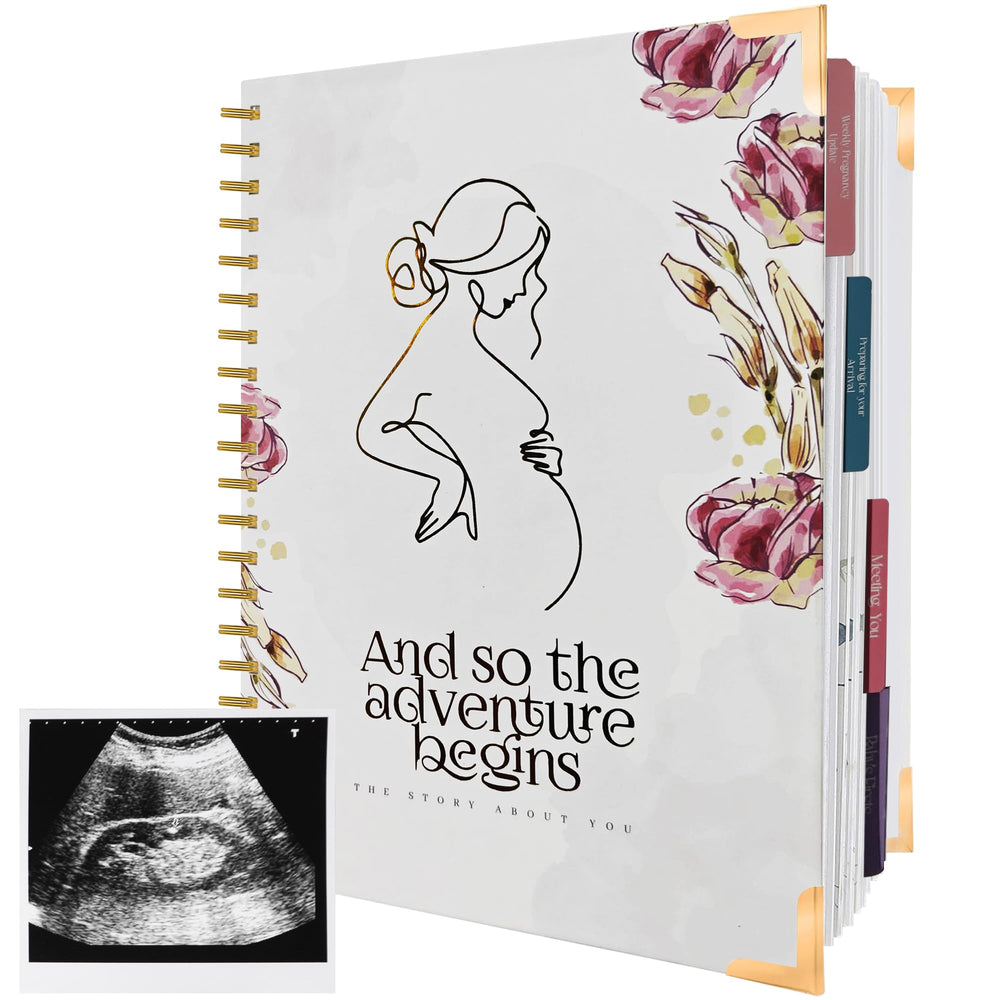 Virproj Baby Memory Book cover with premium hardcover and gold foil for timeless keepsakes.