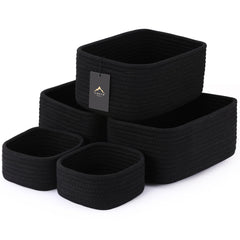 VIRETH HAUS cream basket on shelf for tidy storage and soft-touch organization.