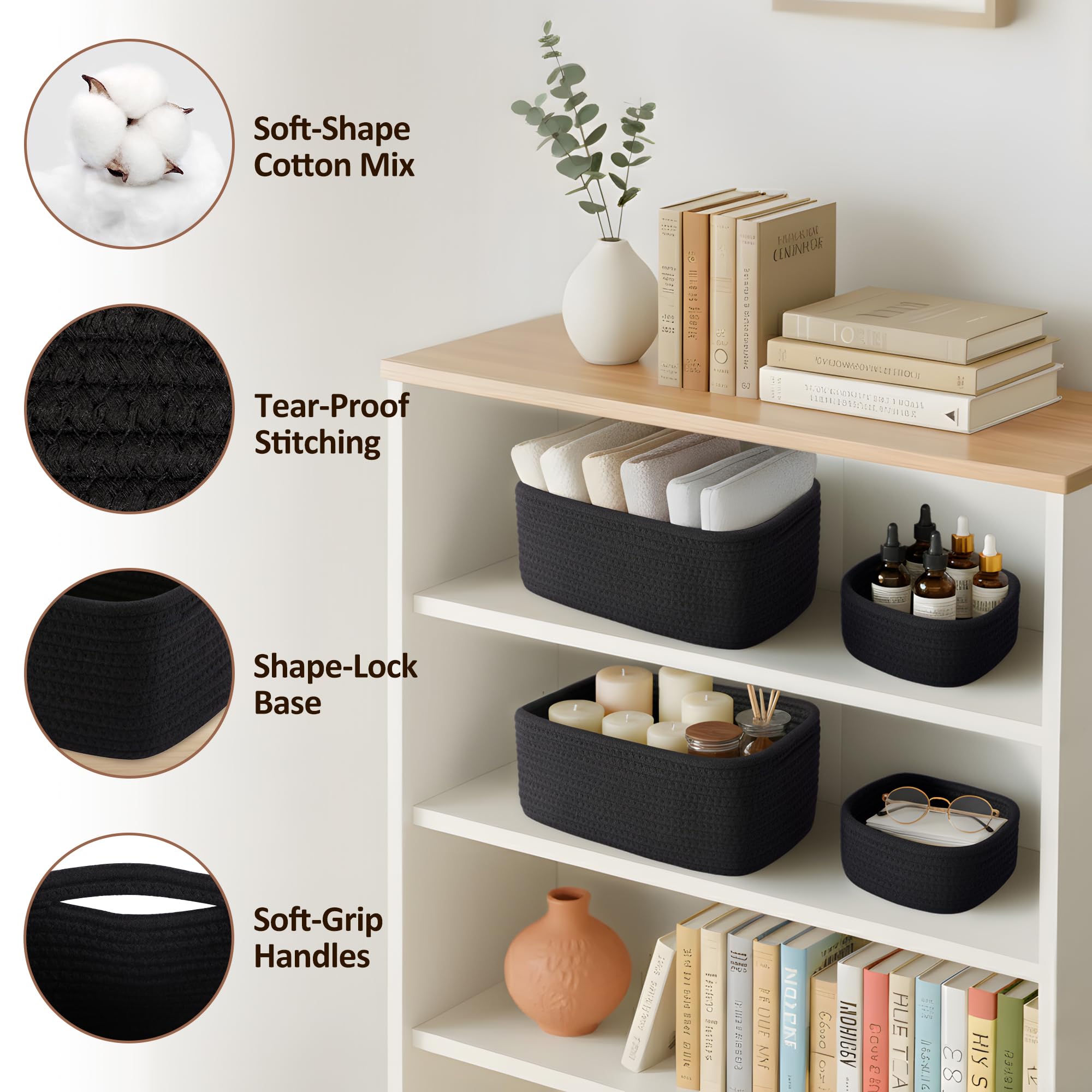VIRETH HAUS medium basket on nursery changing table, easy diapers and towels.