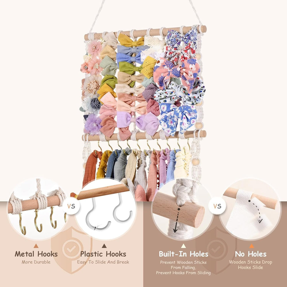 VISATOR boho rope design with wooden beads adds decorative charm and durability