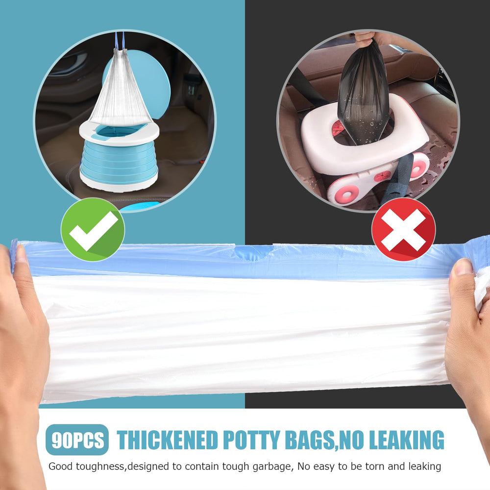 VISATOR liners fit most portable potty chairs for versatile travel.