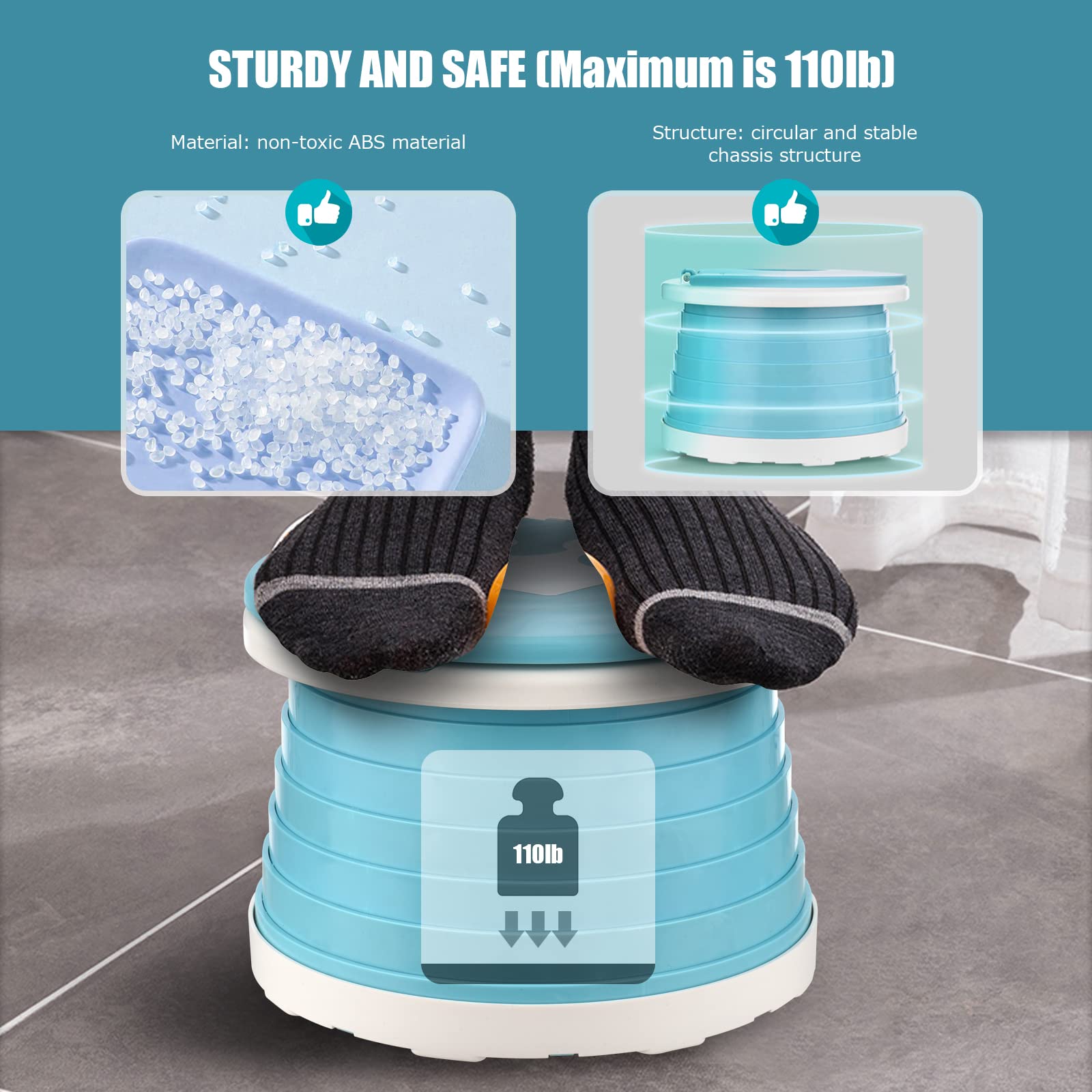 Visator trash-bin function enables hygienic disposal on the go.