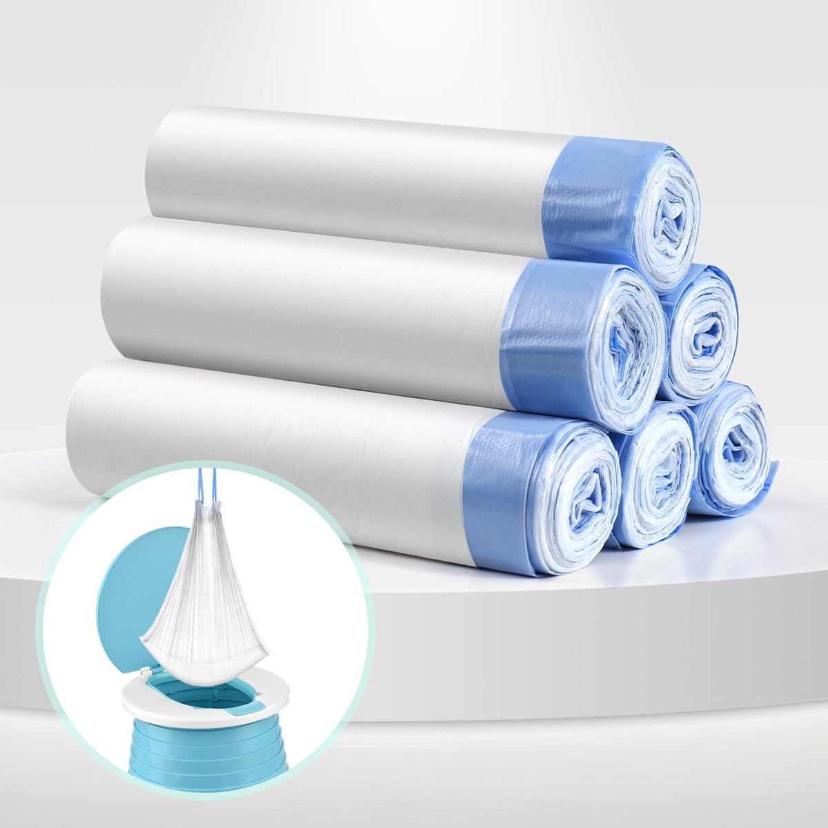 VISATOR portable travel potty liners pack keeps outings clean and convenient.