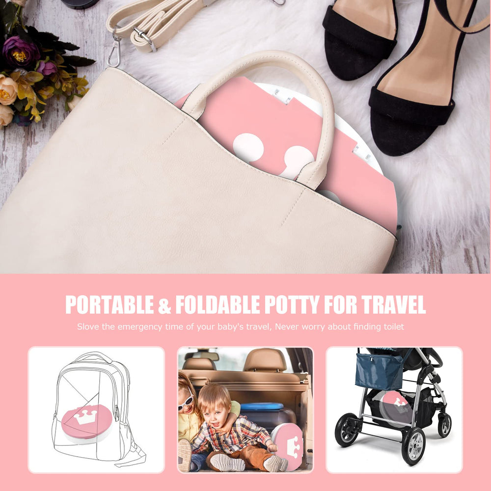 Visator toddler travel seat pink for versatile indoor-outdoor use.