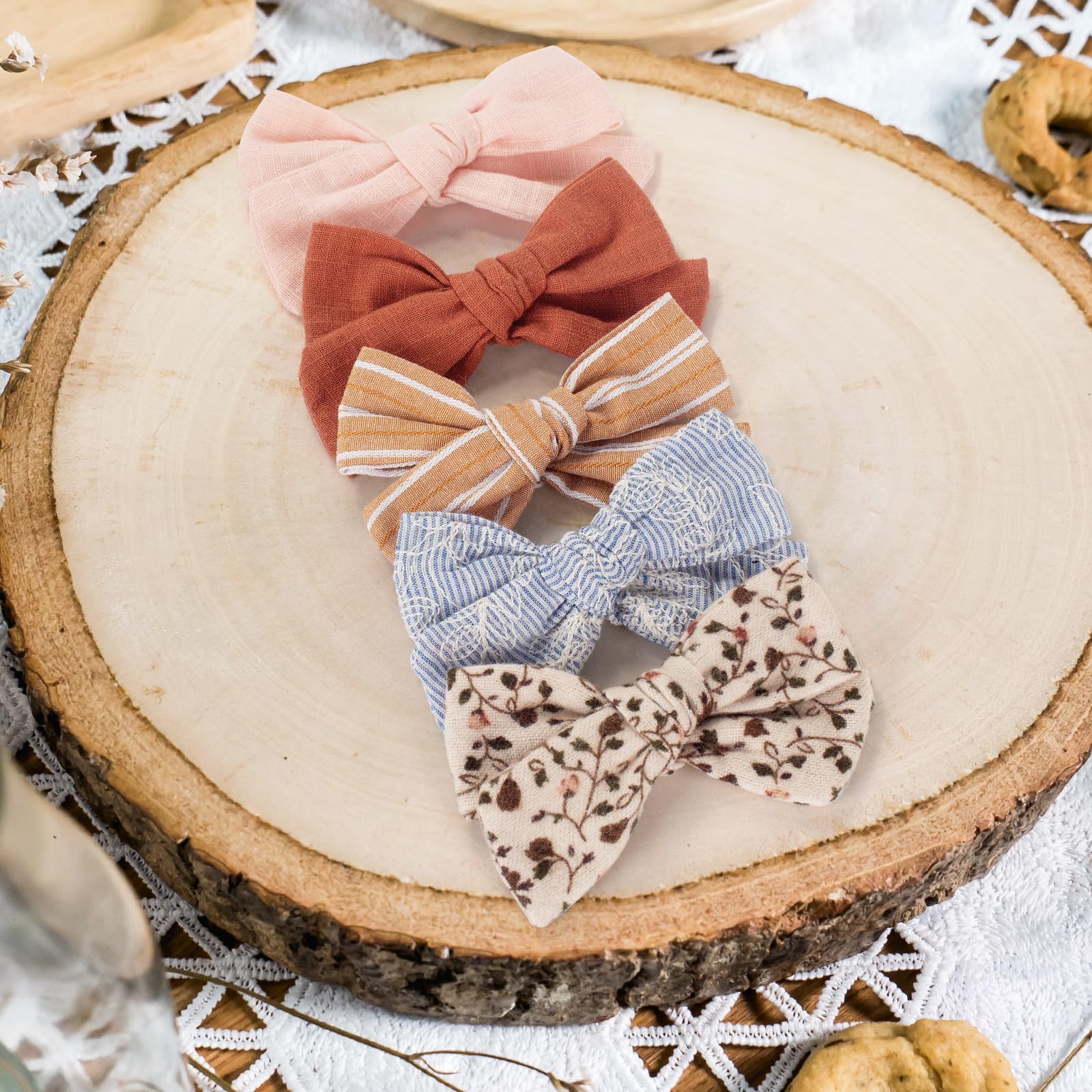 VISBL blue floral bow headband adds charm for toddlers and daily outfits