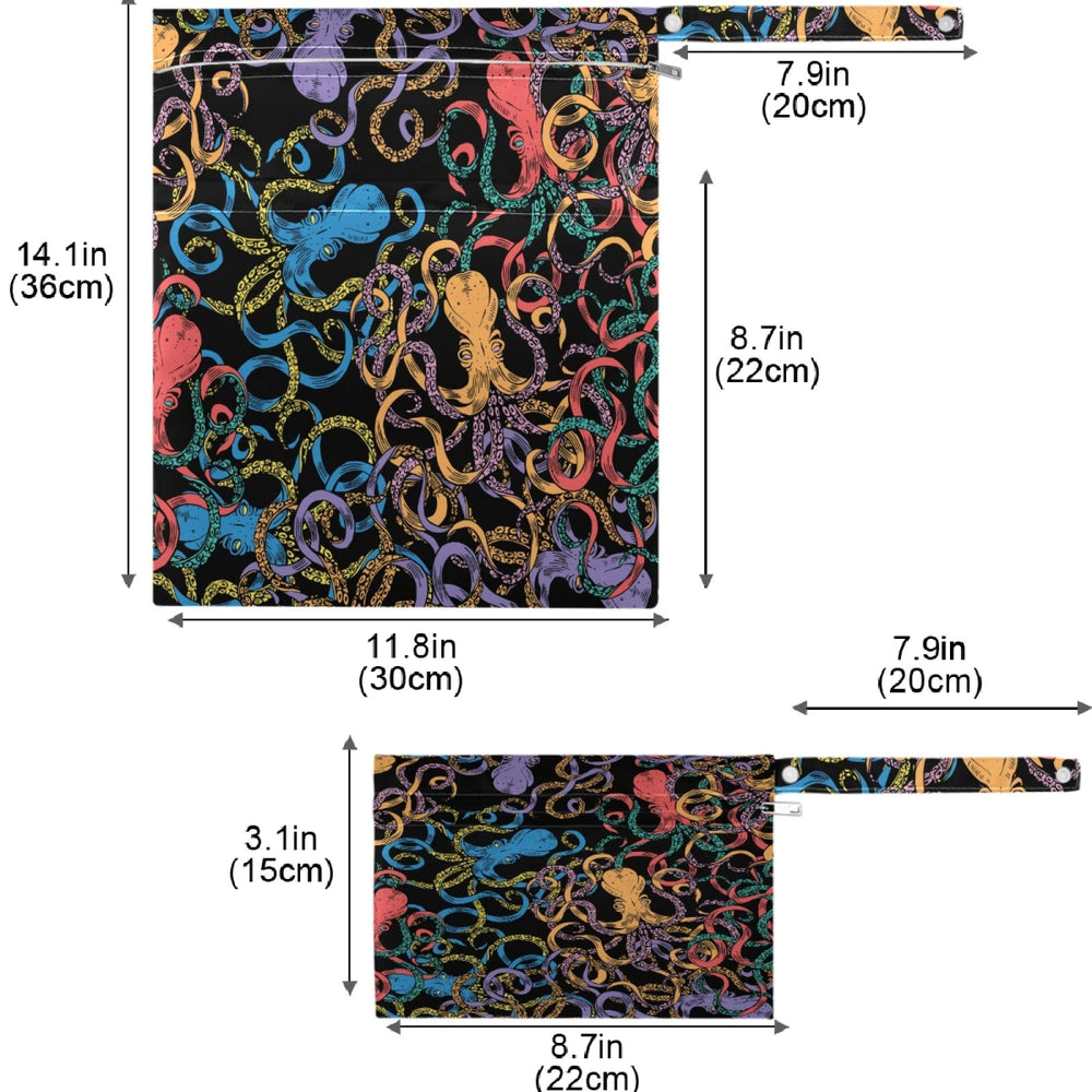 Visesunny Colorful Octopus material is durable and water-resistant for travel.