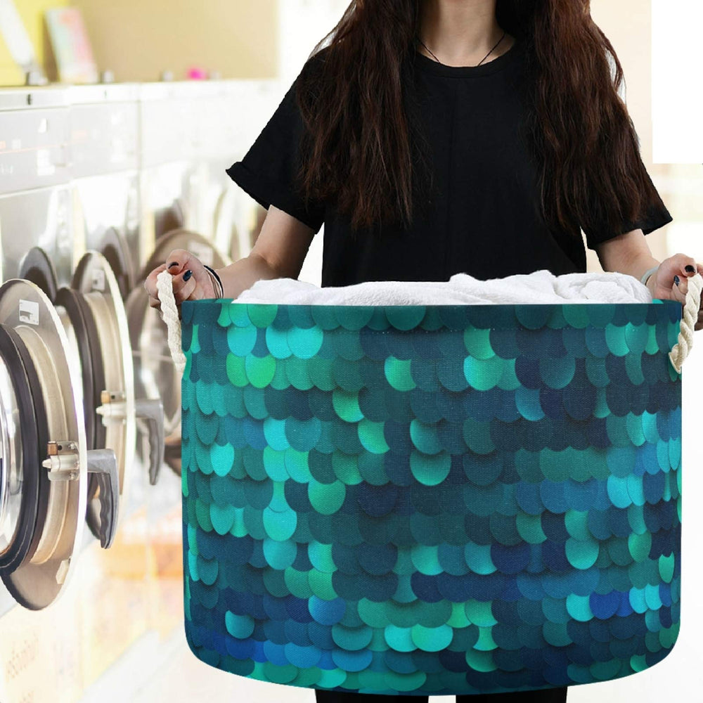 Visesunny decorative storage basket enhances bathroom or bedroom decor while organizing.