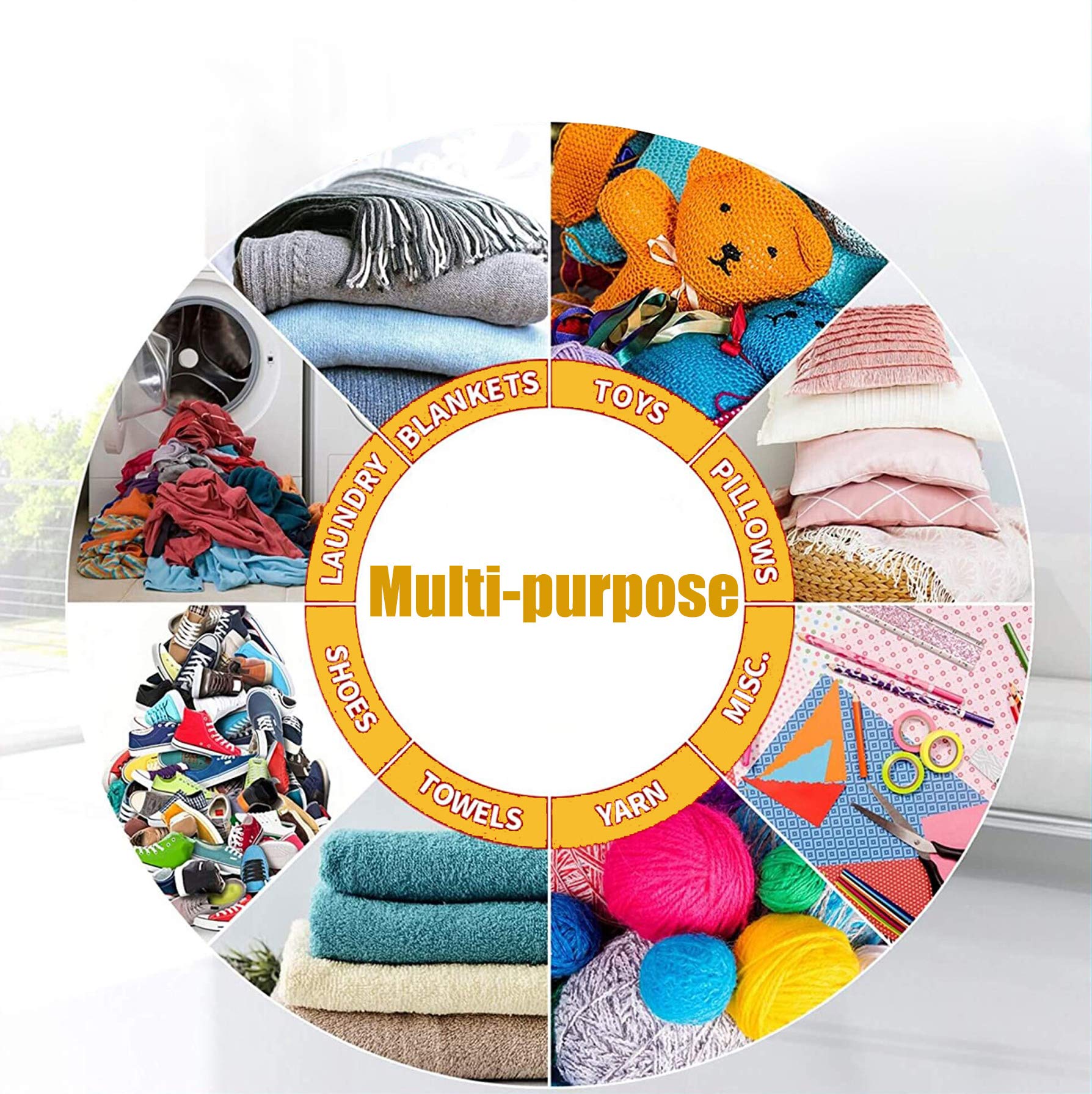 Visesunny wipe-clean storage bin for easy maintenance and daily use.