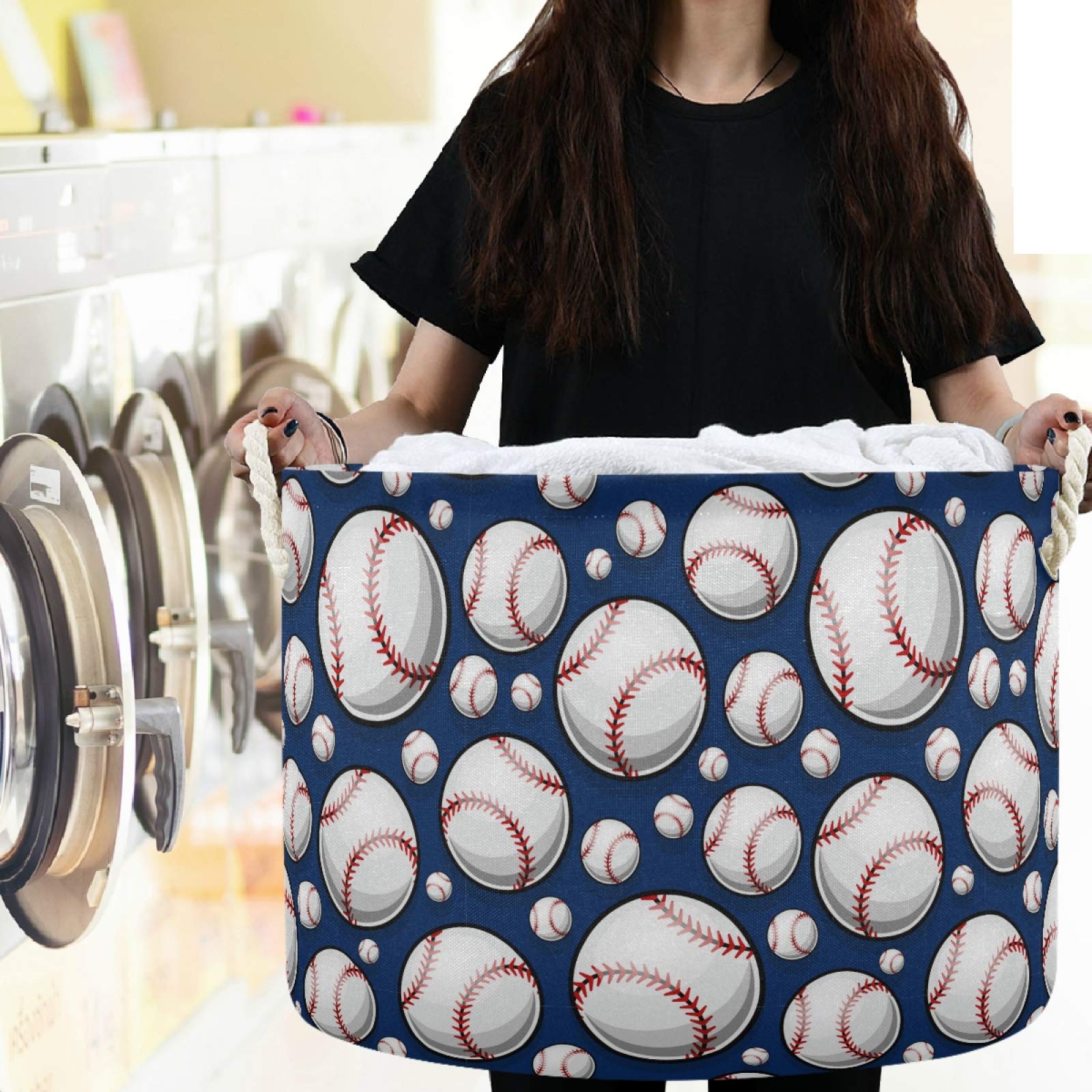 Visesunny foldable storage basket suitable for home and office organization