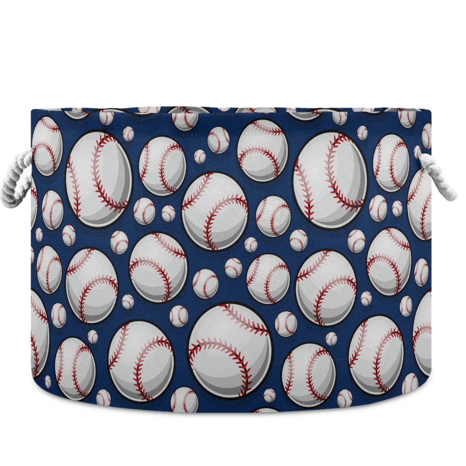 Visesunny laundry basket with 20x20 cotton rope design for blankets and clothing