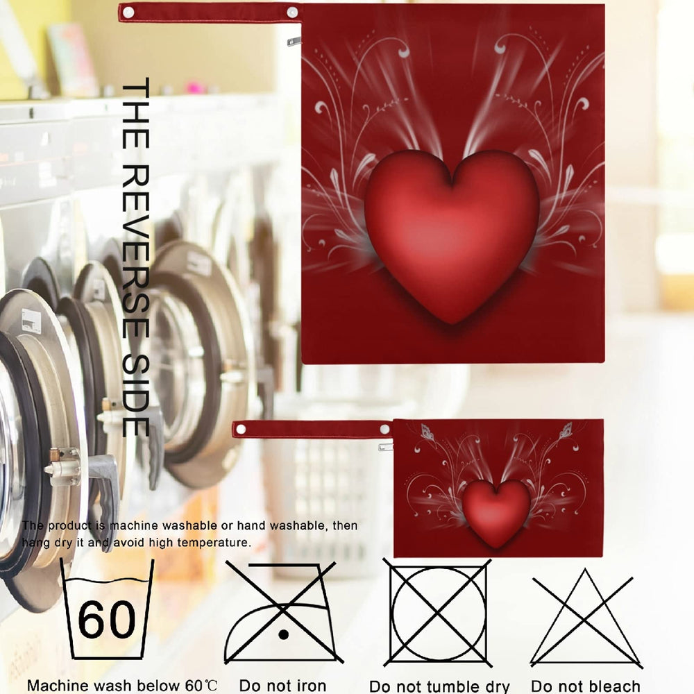 Visesunny Love Heart wet bag holds dirty clothes in a separate compartment