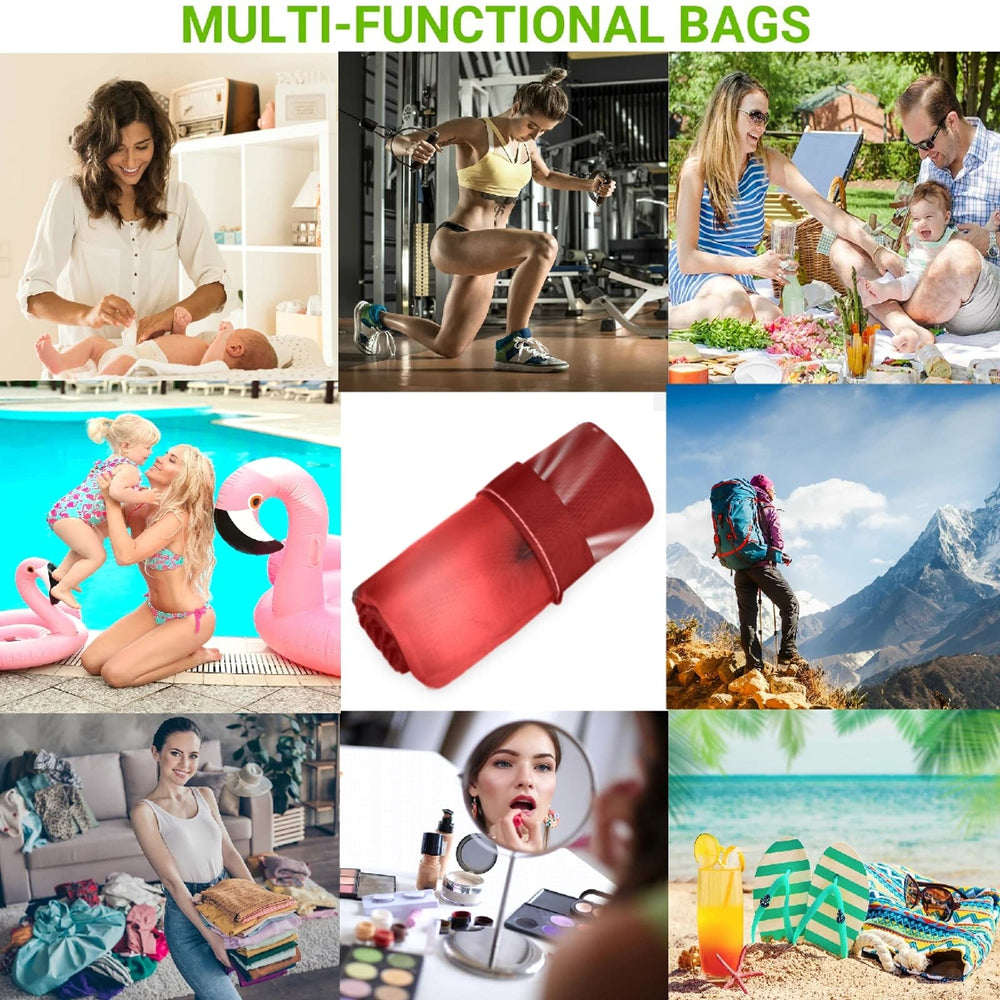 Visesunny Love Heart wet bag shows water-resistant polyester fabric for durability