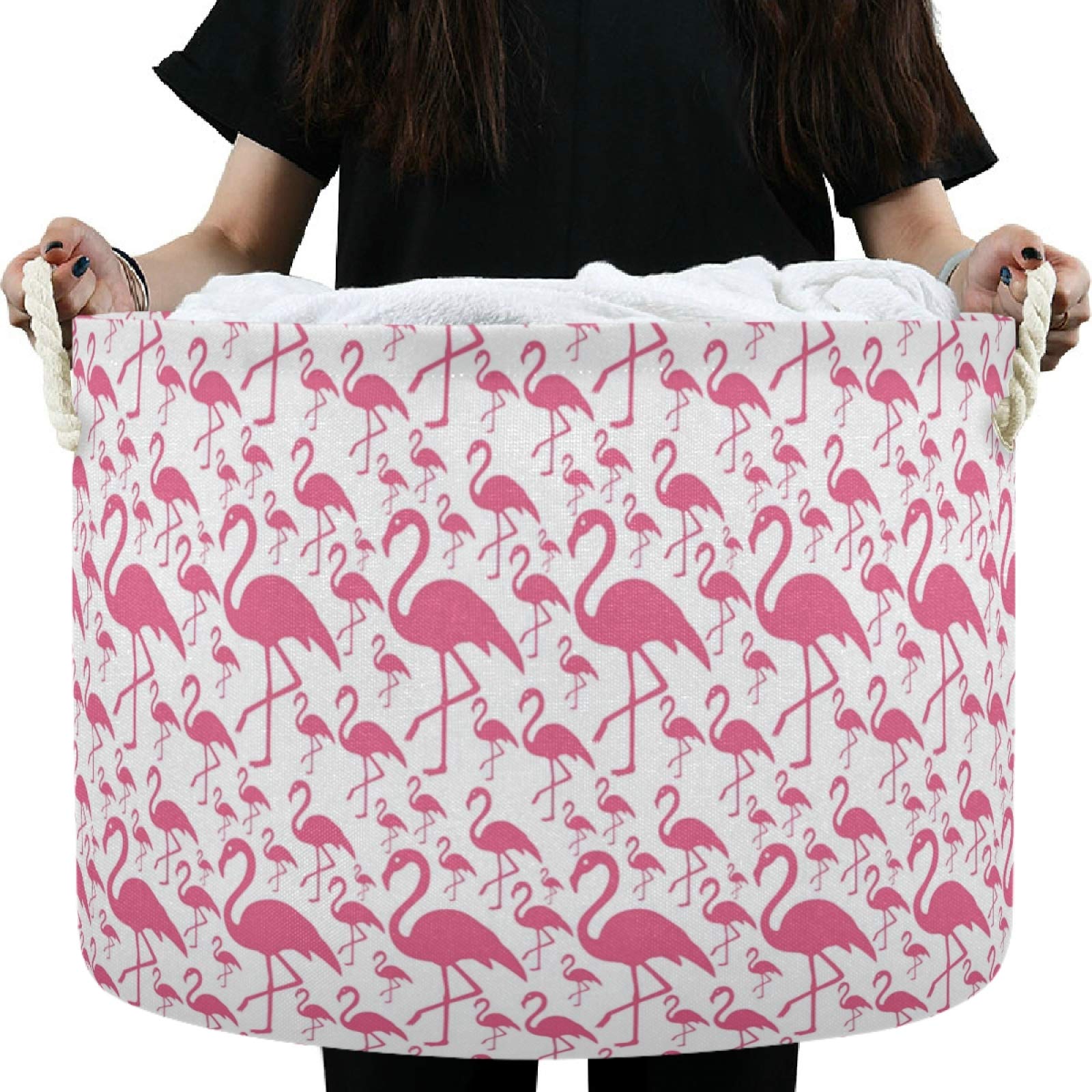 Visesunny pink flamingo car trunk storage keeps travel tidy.