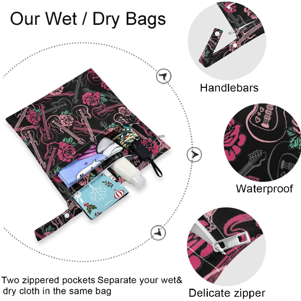 Visesunny washable, water-resistant wet bag for gym clothes and swimsuits.