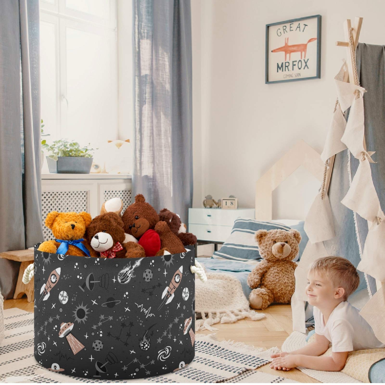 Visesunny waterproof inner liner bin keeps laundry contained and protected