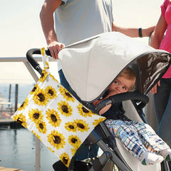 Visesunny wet bag with double zippered pockets keeps dry items separate from wet items.