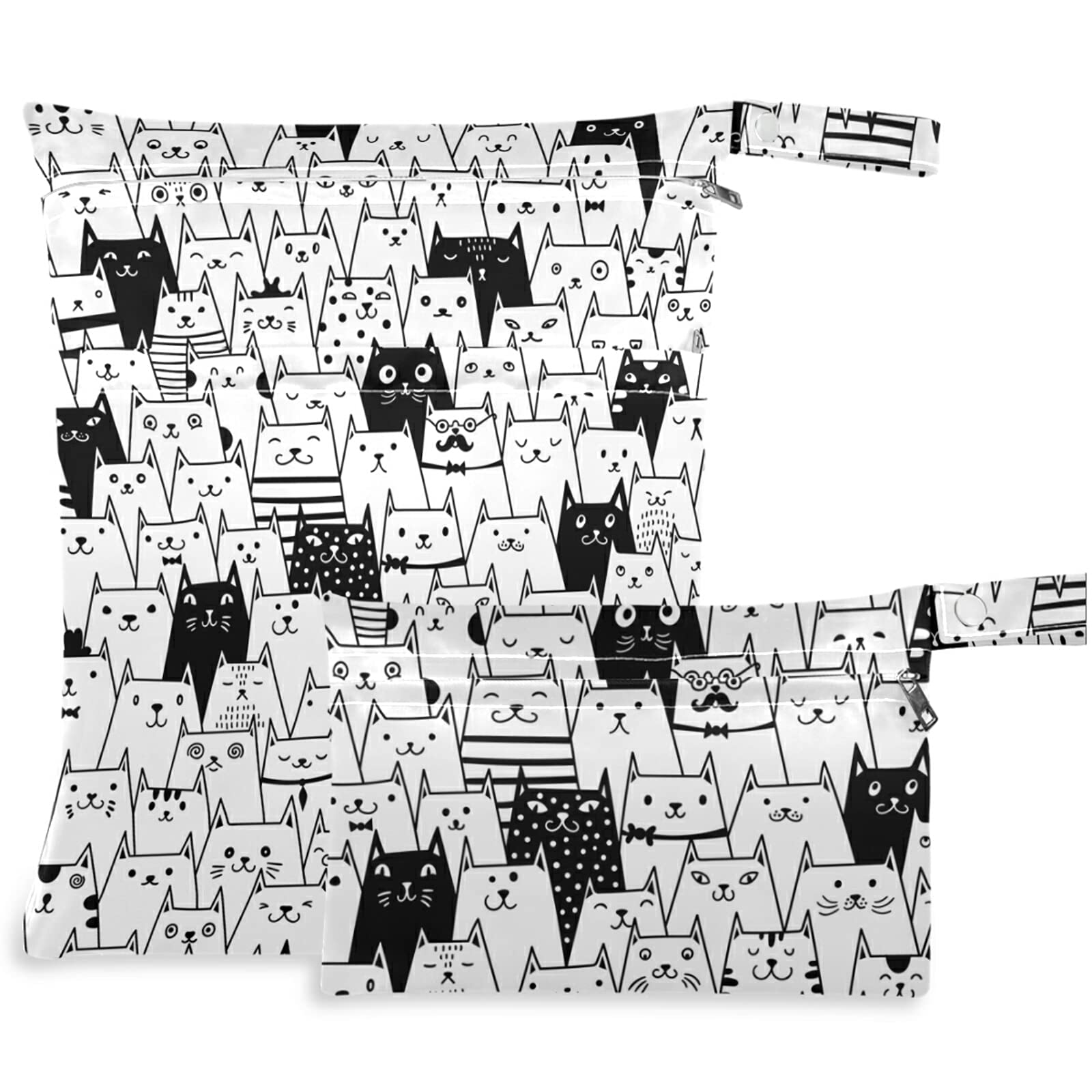 Visesunny wet bag dual pockets keeps dry and wet items separate during travel