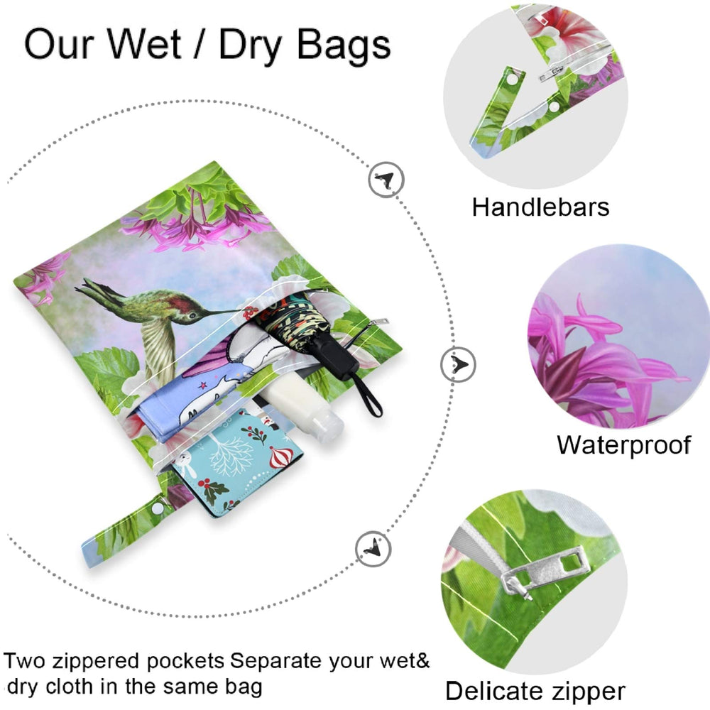 Visesunny large 30x36 cm wet bag suitable for multiple diapers or swimsuits